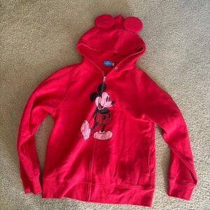 Japan Tokyo Resort Mickey Mouse Zip Up Hoodie with Mickey Ears